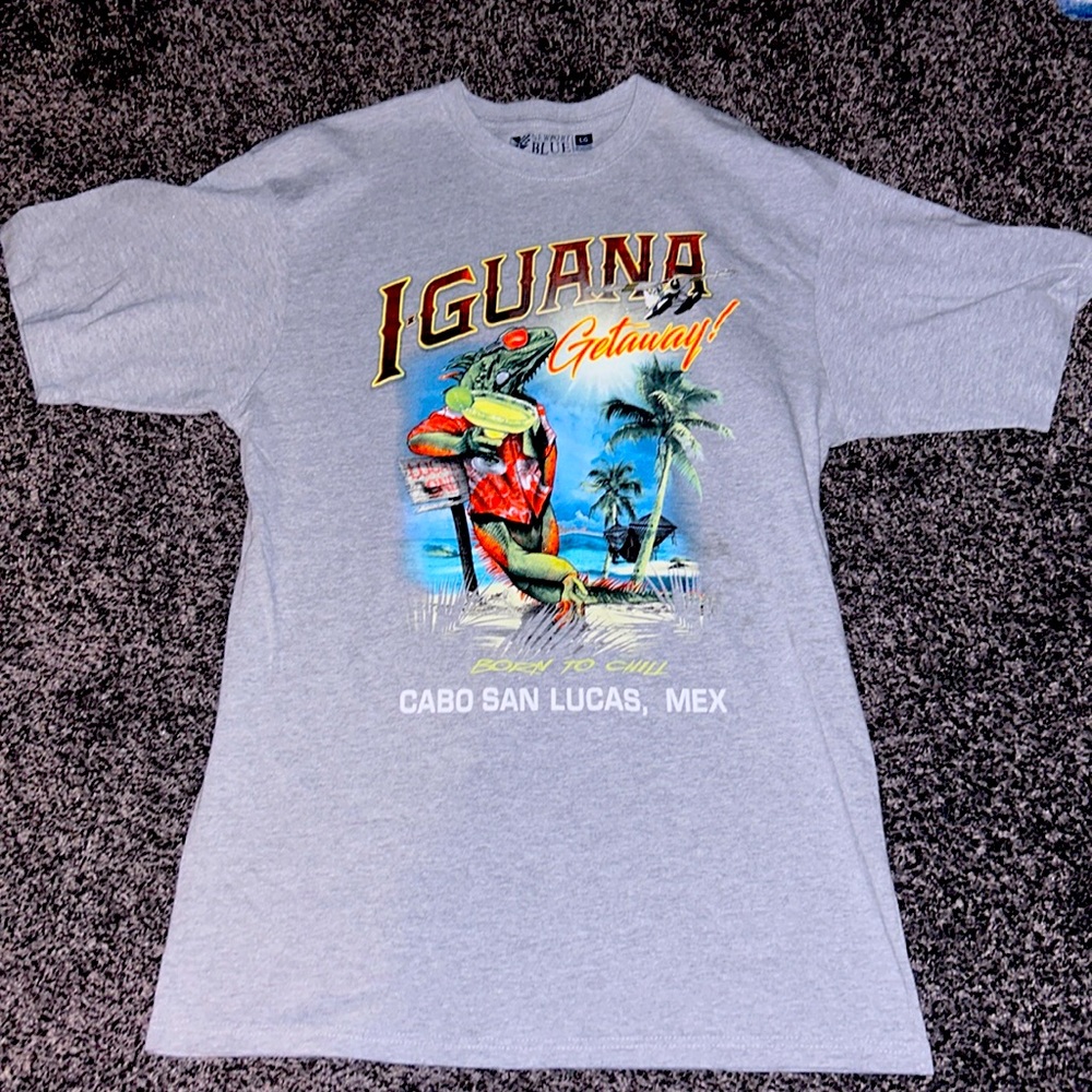 Large t-shirt, Cabo San Lucas iguana.
